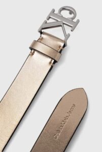 CALVIN KLEIN JEANS – Cintura da Donna Realizzata in Diversi Materiali Oro
