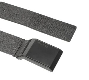CALVIN KLEIN JEANS – Cintura Uomo in Pelle con Motivo Logo Nero