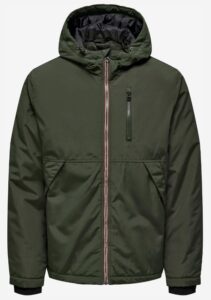 ONLY & SONS – Giubbino Uomo Onsjayden Hood Jacket Otw Verde Scuro