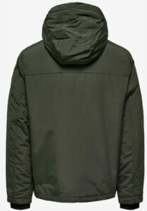 ONLY & SONS – Giubbino Uomo Onsjayden Hood Jacket Otw Verde Scuro