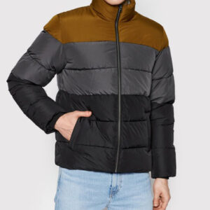 ONLY & SONS – Giubbino Uomo Onsmelvin Life Quilted Jacket Marrone/Grigio/Nero