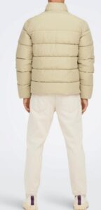 ONLY & SONS – Giubbino Uomo Onsmelvin Life Quilted Jacket Beige