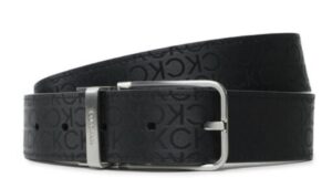 CALVIN KLEIN – Cintura Uomo Adj Reversible  Frame Mono Nero