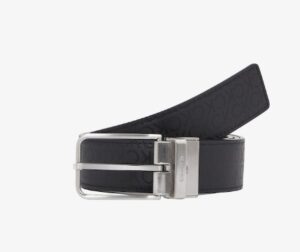 CALVIN KLEIN – Cintura Uomo Adj Reversible  Frame Mono Nero