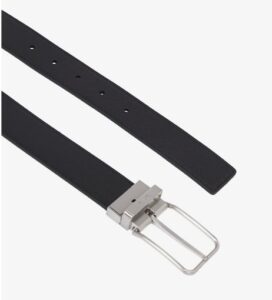CALVIN KLEIN – Cintura Uomo Adj Reversible  Frame Mono Nero