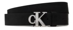 CALVIN KLEIN JEANS- Cintura Uomo Mono Hardware Shadow Belt 35mm Nero