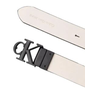 CALVIN KLEIN JEANS – Cintura da Donna Mono Reversible Belt 30Mm Nero/Bianco