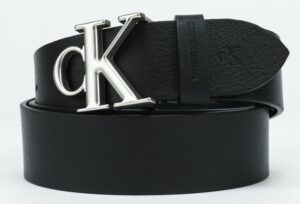 CALVIN KLEIN – Cintura Uomo Monoplacca Arrotondata Nero