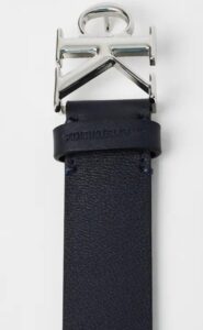 CALVIN KLEIN – Cintura Uomo Monoplacca Arrotondata Nero