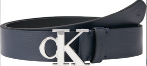 CALVIN KLEIN – Cintura Uomo Monoplacca Arrotondata Nero