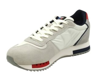 BLAUER – Scarpe Uomo Running Queens Bianco/Rosso/Blu Navy