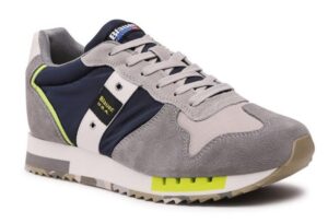 BLAUER – Scarpe Uomo Running Queens Blu Navy/Verde Navy/Grigio