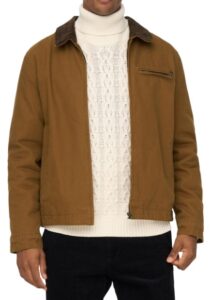 ONLY & SONS – Giubbino Uomo Onsmore Canvas Trucker Jacket Marrone