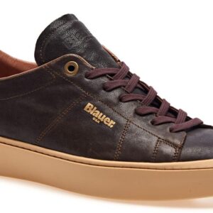 BLAUER – Scarpe Uomo Sneakers Trendy Marrone Scuro