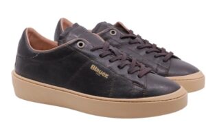 BLAUER – Scarpe Uomo Sneakers Trendy Marrone Scuro