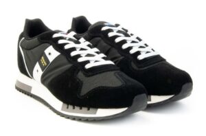 BLAUER – Scarpe Uomo Running Queens Nero/Bianco