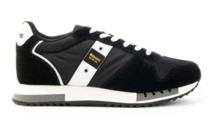 BLAUER – Scarpe Uomo Running Queens Nero/Bianco