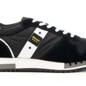BLAUER – Scarpe Uomo Running Queens Nero/Bianco