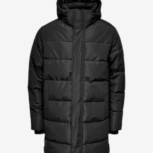 ONLY & SONS – Giubbino Uomo Onscar Long Quilted Nero