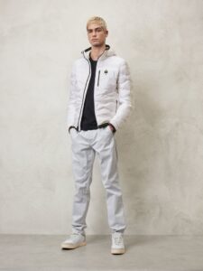 BLAUER – Piumino Uomo con Cappuccio e Taschina Josiah Bianco