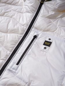 BLAUER – Piumino Uomo con Cappuccio e Taschina Josiah Bianco