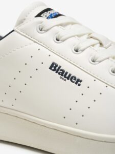 BLAUER – Sneaker Uomo Stringate Bianco/Navy