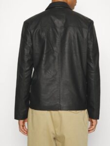 ONLY & SONS – Giubbino Uomo in Pelle OnSeven Pu Jacket Nero