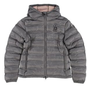 BLAUER – Piumino Bambina Imbottito Ovattato con Chiusura Zip Grigio