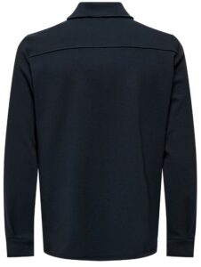 ONLY & SONS – Camicia Uomo Solid Colored Shacket Blu Navy