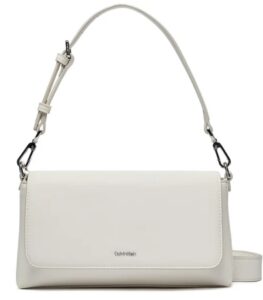 CALVIN KLEIN – Borsa Donna Must Shoulder Bag Bianco