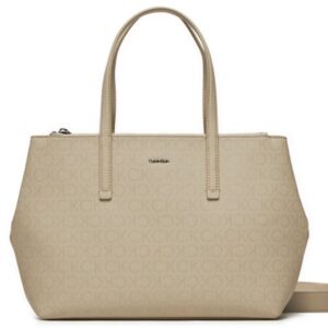 CALVIN KLEIN – Borsa Donna Must Tote Md_Epi Mono Beige