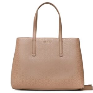 CALVIN KLEIN – Borsa Donna Must Tote Md_Epi Mono Marrone