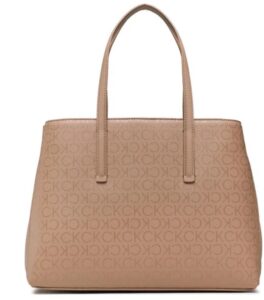 CALVIN KLEIN – Borsa Donna Must Tote Md_Epi Mono Marrone