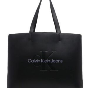 CALVIN KLEIN – Borsa Donna Sculpted Slim Tote34 Mono Nero