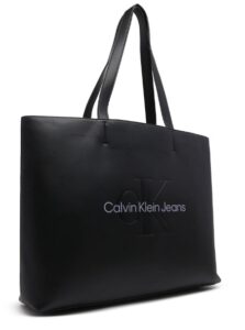 CALVIN KLEIN – Borsa Donna Sculpted Slim Tote34 Mono Nero