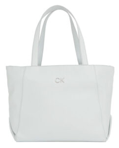 CALVIN KLEIN – Borsa Donna Daily Shopper Medium Pebble Bianco