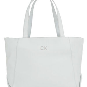 CALVIN KLEIN – Borsa Donna Daily Shopper Medium Pebble Bianco