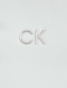 CALVIN KLEIN – Borsa Donna Daily Shopper Medium Pebble Bianco