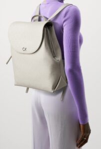 CALVIN KLEIN – Zaino Donna Daily Backpack Mono Beige