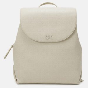 CALVIN KLEIN – Zaino Donna Daily Backpack Mono Beige