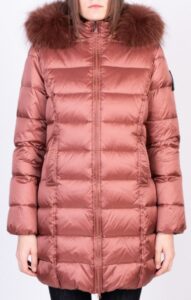 BOMBOOGIE – Giaccone Donna Piumino Marrone Chiaro