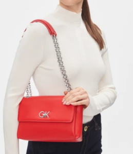 CALVIN KLEIN – Borsa Donna Re-Lock Ew Conv Crossbody Rosso