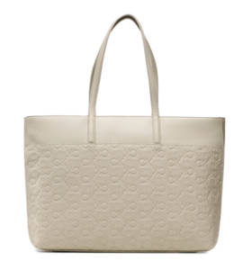CALVIN KLEIN – Borsa Donna Must Shopper Lg Em Mono Beige
