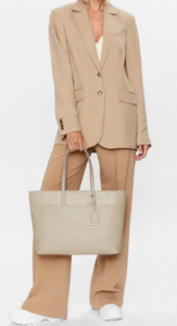 CALVIN KLEIN – Borsa Donna Must Shopper Lg Em Mono Beige