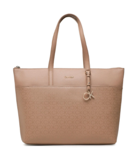 CALVIN KLEIN – Borsa Donna Must Shopper Lg Epi Mono Beige