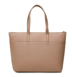 CALVIN KLEIN – Borsa Donna Must Shopper Lg Epi Mono Beige