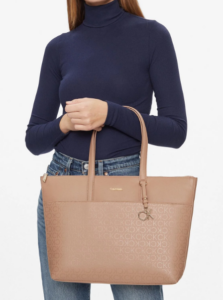 CALVIN KLEIN – Borsa Donna Must Shopper Lg Epi Mono Beige