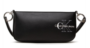 CALVIN KLEIN – Borsa Donna Sulpted Shoulder Pouch Two Tone Nero