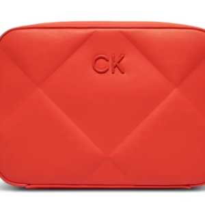 CALVIN KLEIN – Borsa Donna Re-Lock Quilt Camera Bag Rosso