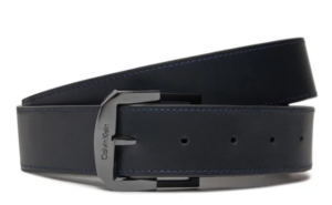CALVIN KLEIN – Cintura da Uomo Double-Face in Pelle Nero/Blu Navy